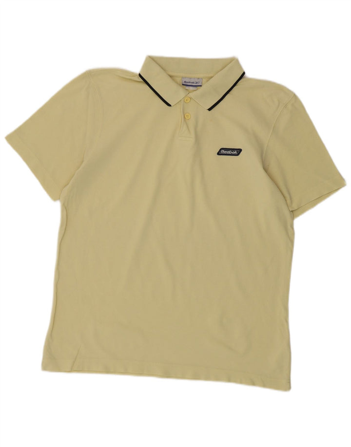 Polo REEBOK Hombre Algodón Amarillo Medio