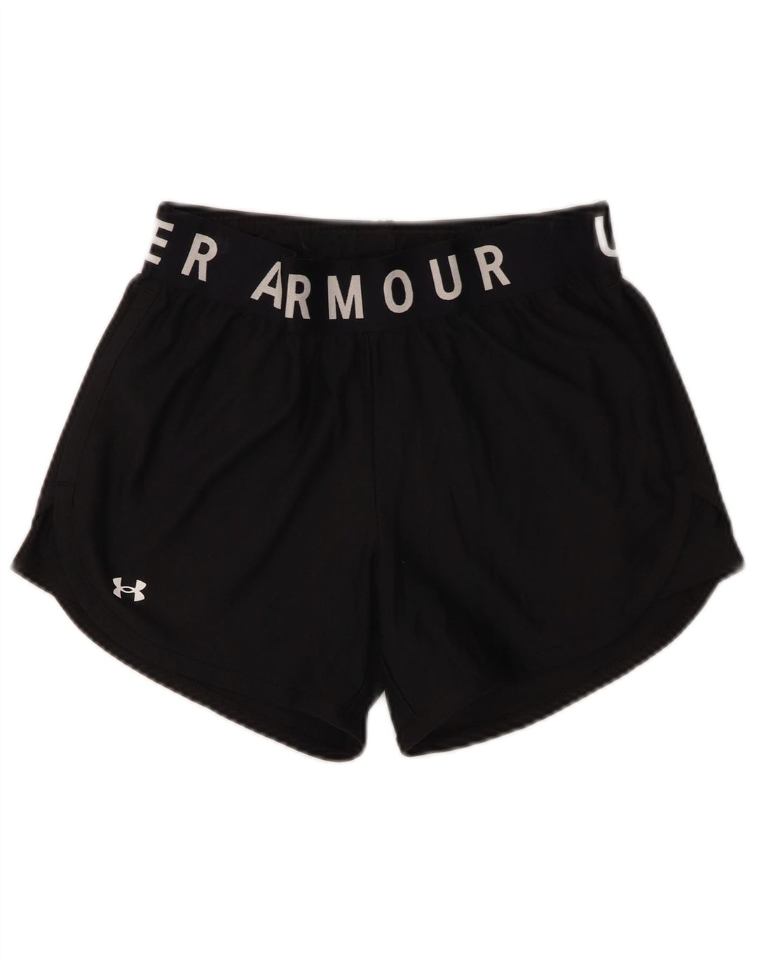 Under Armour Pantalones cortos deportivos gráficos para mujer UK 10 Small Poliéster negro
