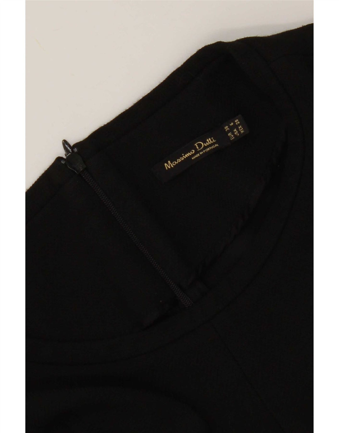 Massimo Dutti Vestido Acampanado Mujer EU 38 Small Negro