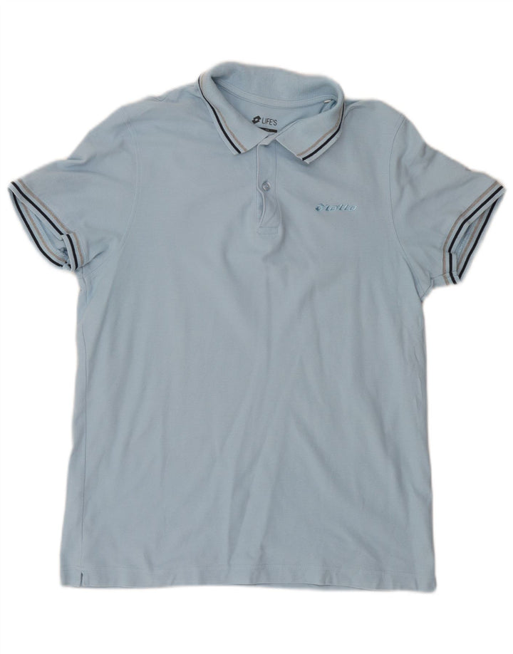 Lotto Life's Polo Azul Medio Hombre