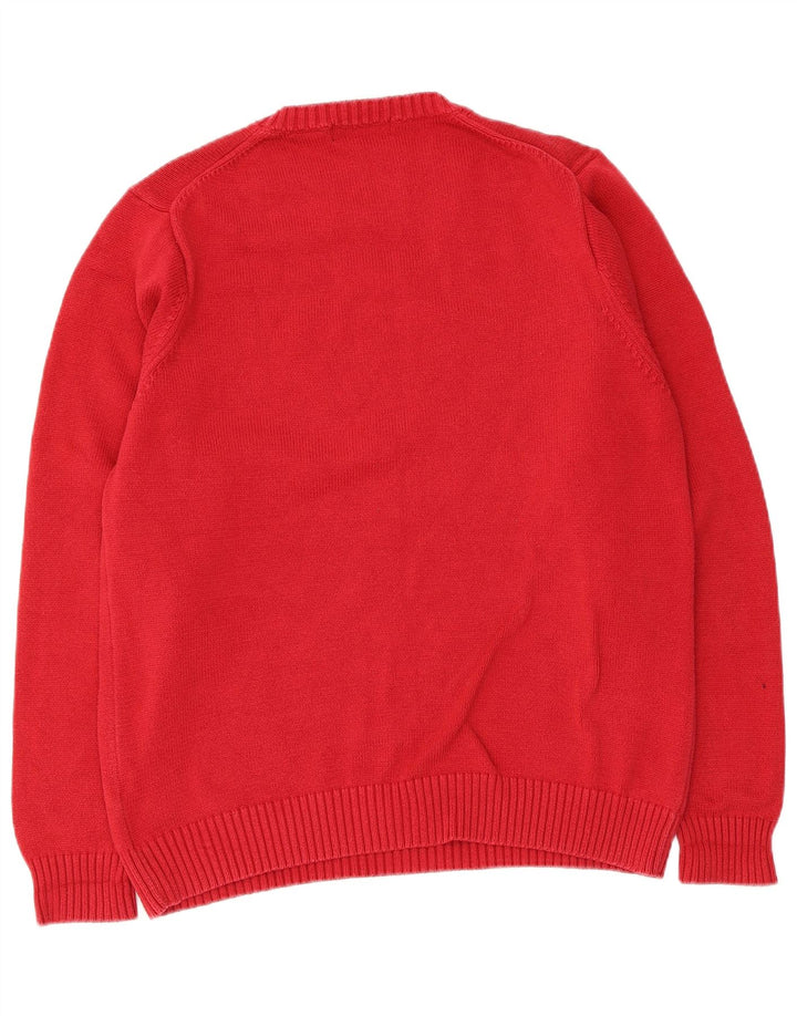 Marks & Spencer - Jersey de cuello redondo para hombre, talla 38/40, color rojo mediano