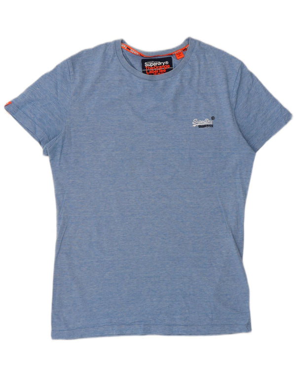 Superdry Camiseta para hombre Top XS de algodón con rayas diplomáticas azules