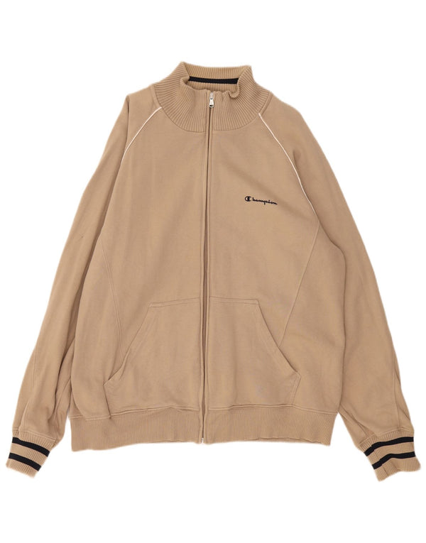 Champion Chaqueta De Chándal Para Hombre XL Algodón A Rayas Beige