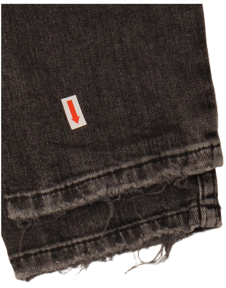 ZARA Vaqueros rectos para hombre EU 38 Small W30 L29 Negro
