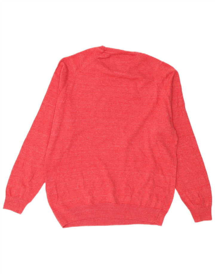 Superdry Jersey De Cuello Redondo Para Hombre Jersey De Algodón Rojo Grande
