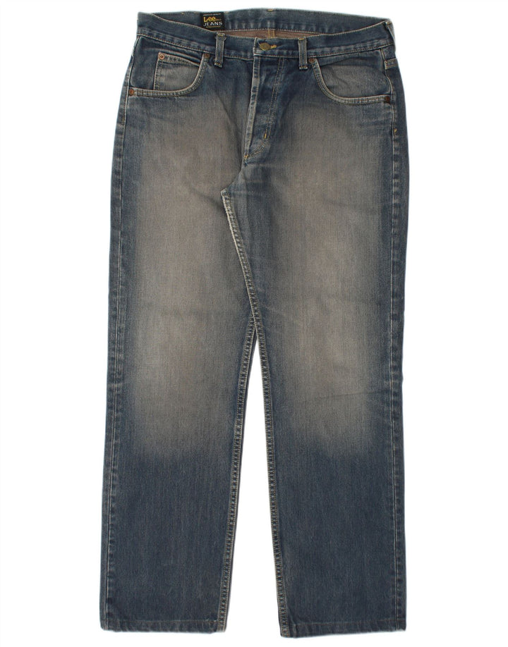 Lee Vaqueros Rectos Seattle para Hombre W34 L30 Algodón Azul