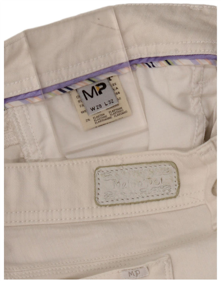 MELTIN' POT Vaqueros pitillo para mujer W29 L32 Algodón blanco