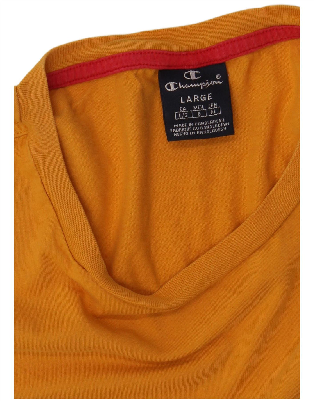 CHAMPION Camiseta gráfica para hombre Top grande amarillo