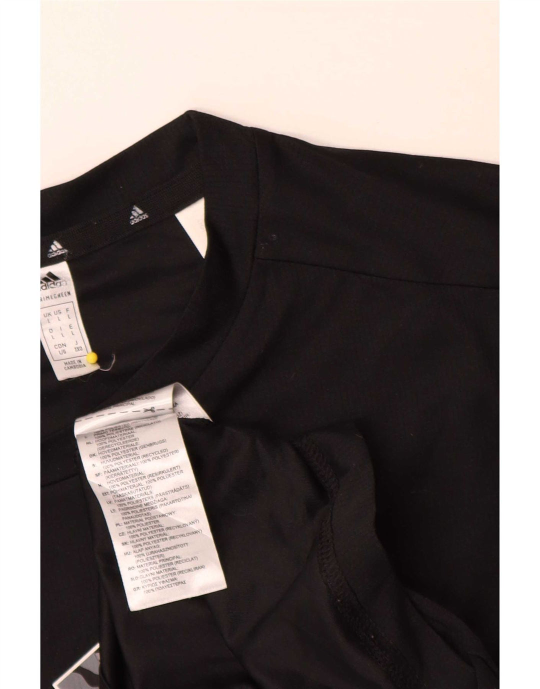 Adidas - Camiseta gráfica Aeroready para hombre, talla grande, poliéster negro