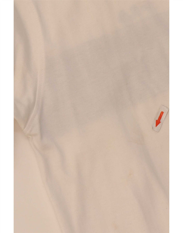 Fila - Chaqueta de chándal para hombre, talla pequeña, algodón blanco con bloques de color