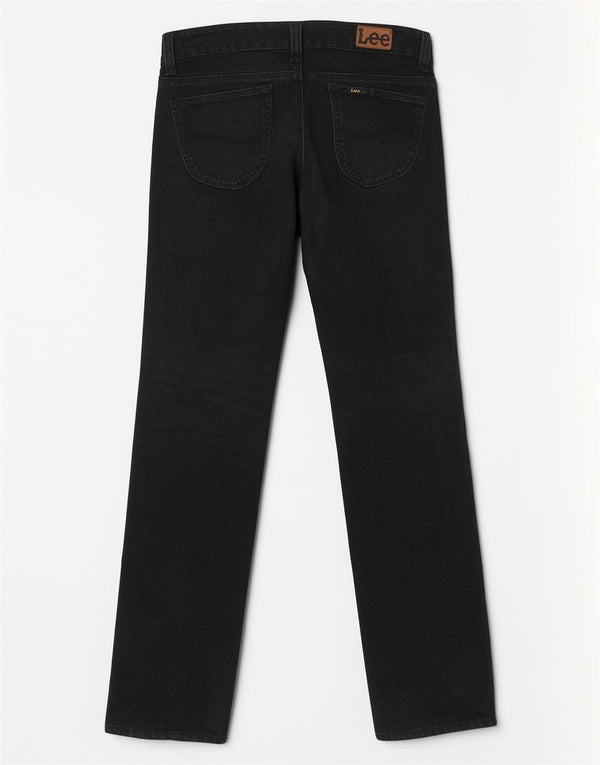 Vaqueros Lee Mujer Rectos W30 L32 Algodón Negro