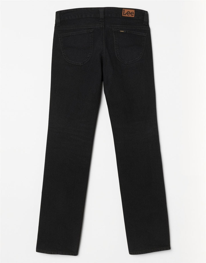 Vaqueros Lee Mujer Rectos W30 L32 Algodón Negro