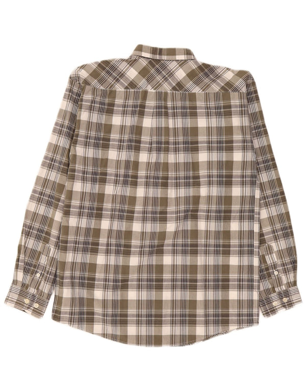 Tommy Hilfiger Camisa Niño 15-16 Años XL Caqui Cuadros Algodón