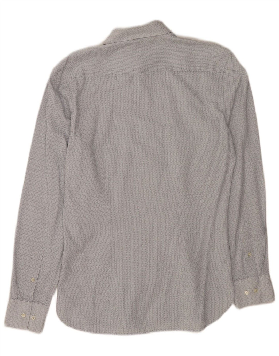 Ted Baker Camisa para hombre Talla 15 Algodón geométrico azul medio