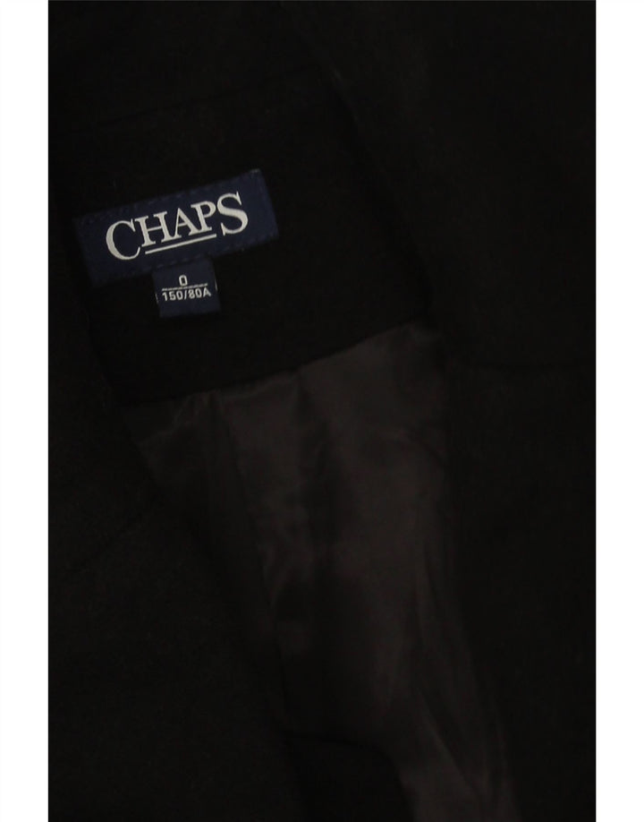 Chaps Abrigo de gran tamaño para mujer US 0 XS Negro