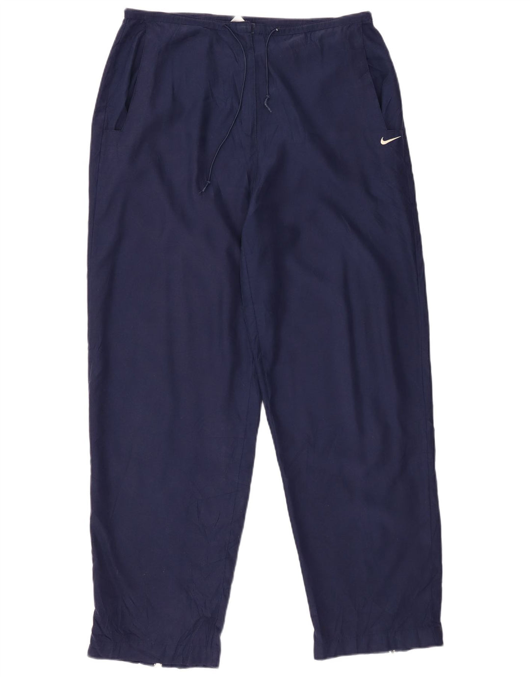 NIKE Pantalones casuales cónicos para mujer US 12/14 Large W32 L30 Azul marino