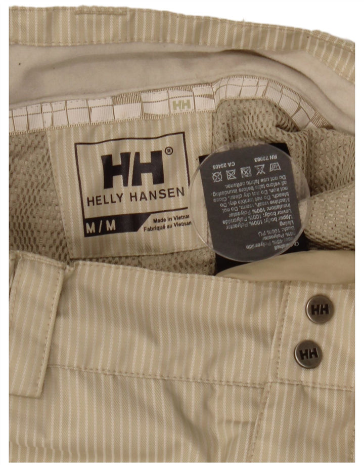 Helly Hansen - Pantalón cortavientos para hombre, talla mediana, W30 L31, color beige a rayas
