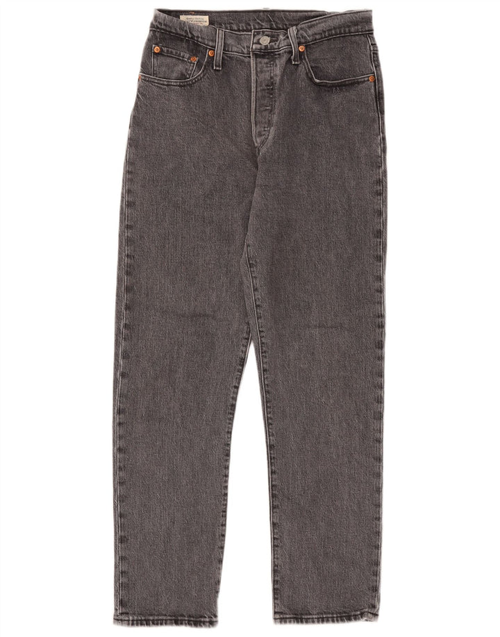 Levi's Vaqueros Rectos 501 Para Mujer W29 L28 Algodón Gris