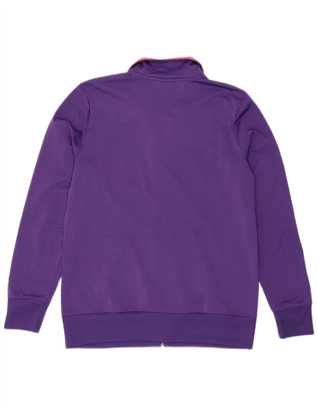 PUMA Womens Graphic Tracksuit Top Jacket UK 16 Large Purple Polyester