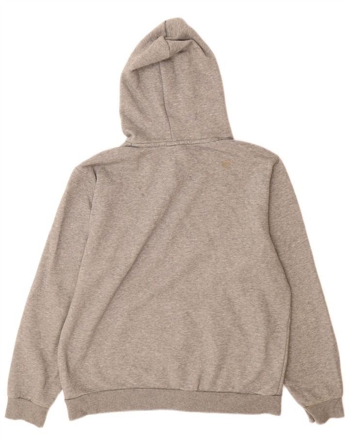 Puma Hombre Sudadera Con Capucha Jersey De Algodón Moteado Gris Medio