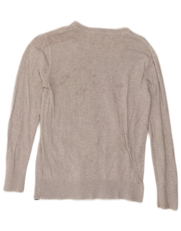 Tommy Hilfiger Suéter gráfico con cuello barco para mujer UK 10 Small Grey