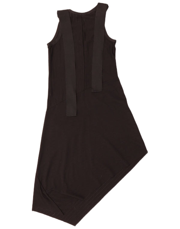 Zara Vestido Asimétrico De Manga Larga Para Mujer UK 42 Medium Black Pinstripe