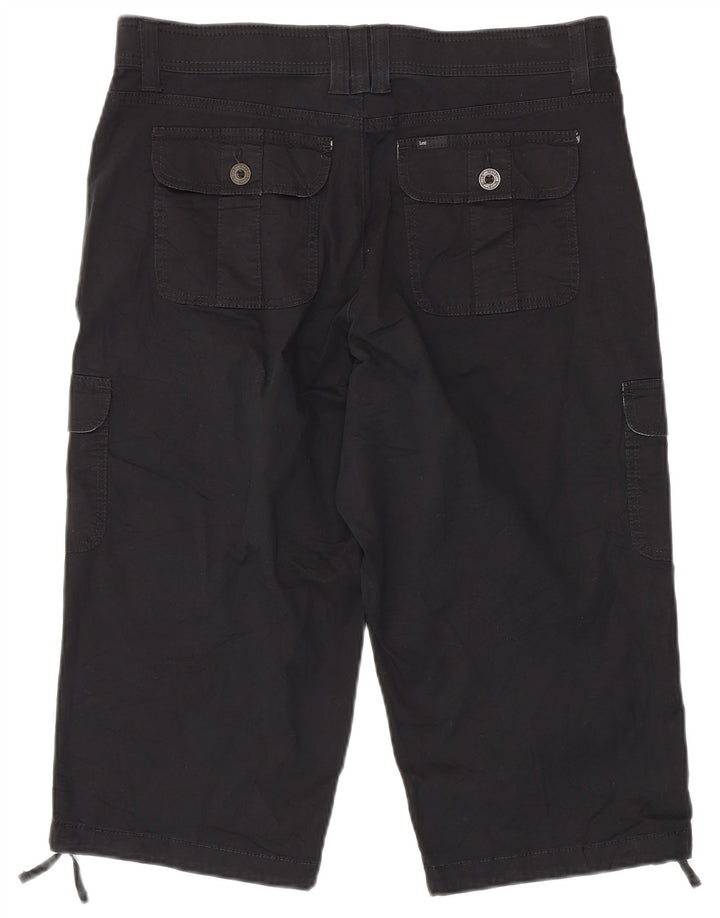LEE Bermudas Cargo para Mujer US 14 XL W36 Algodón Negro