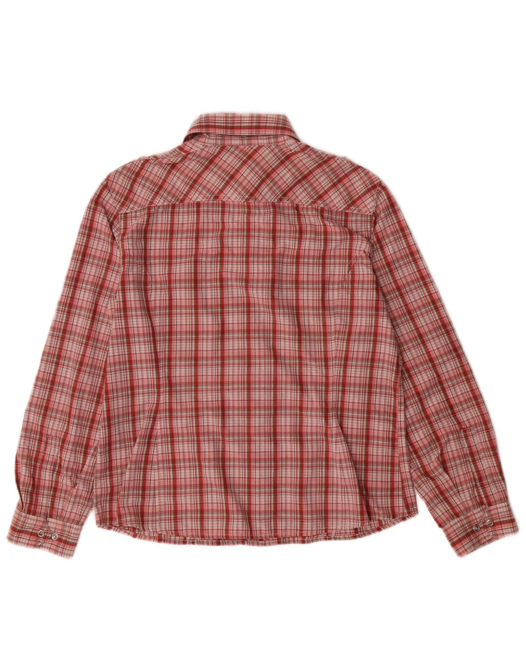 Schoffel Camisa Slim Fit para Mujer UK 44 Medium Red Check Poliamida