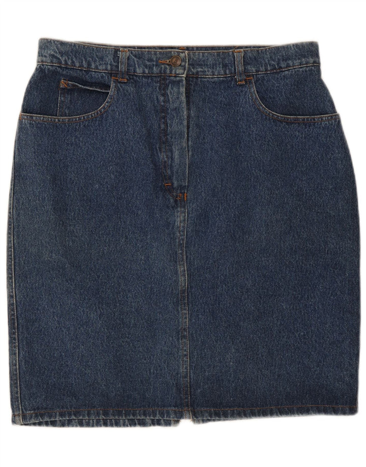 Falda vaquera vintage para mujer W32 azul grande