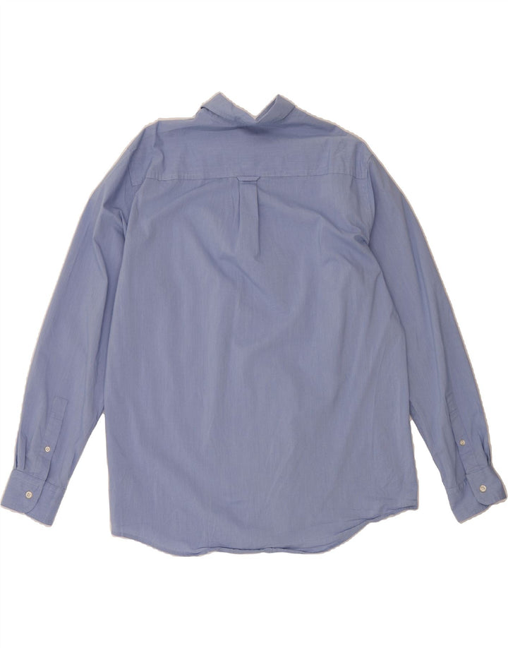 CHAPS Mens Shirt Large Blue Gingham Cotton Vintage Chaps and Second-Hand Chaps from Messina Hembry 