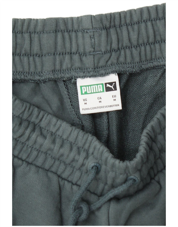 PUMA Pantalones cortos deportivos para hombre de algodón verde medio