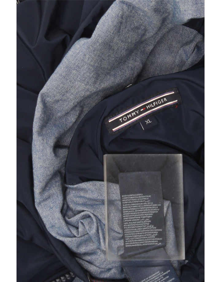Tommy Hilfiger Chaqueta cortavientos para hombre UK 42 XL Poliéster azul marino