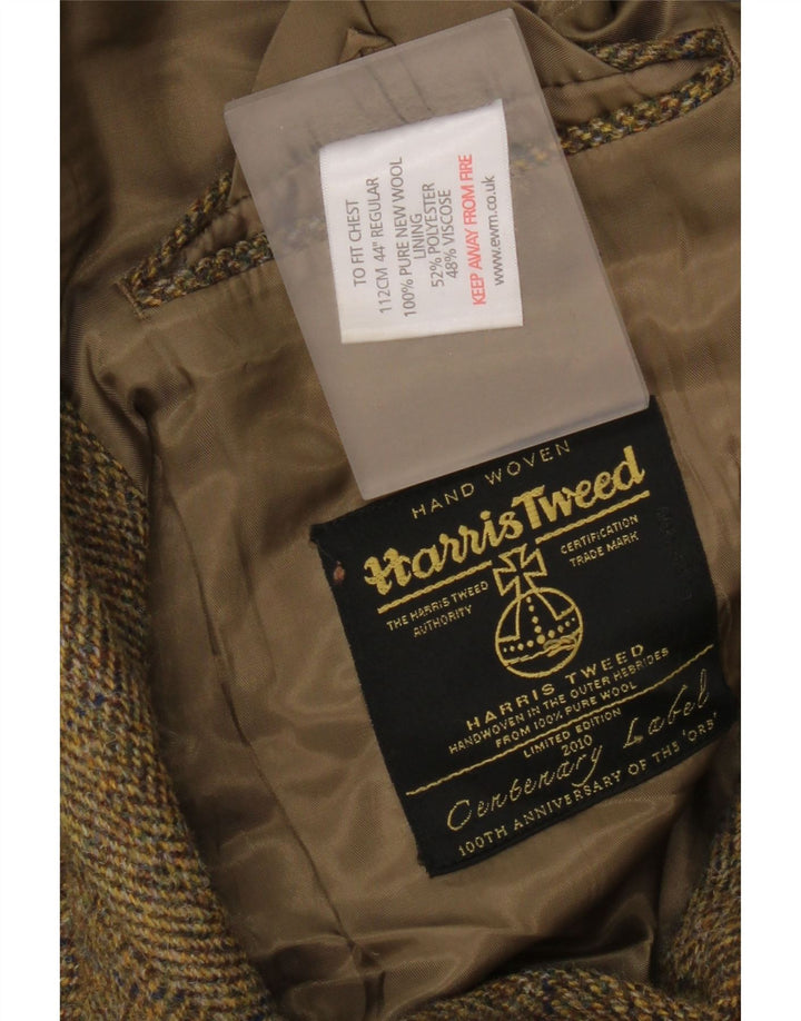 Harris Tweed Chaqueta tipo blazer de 2 botones para hombre UK 38 Marrón medio Espiga