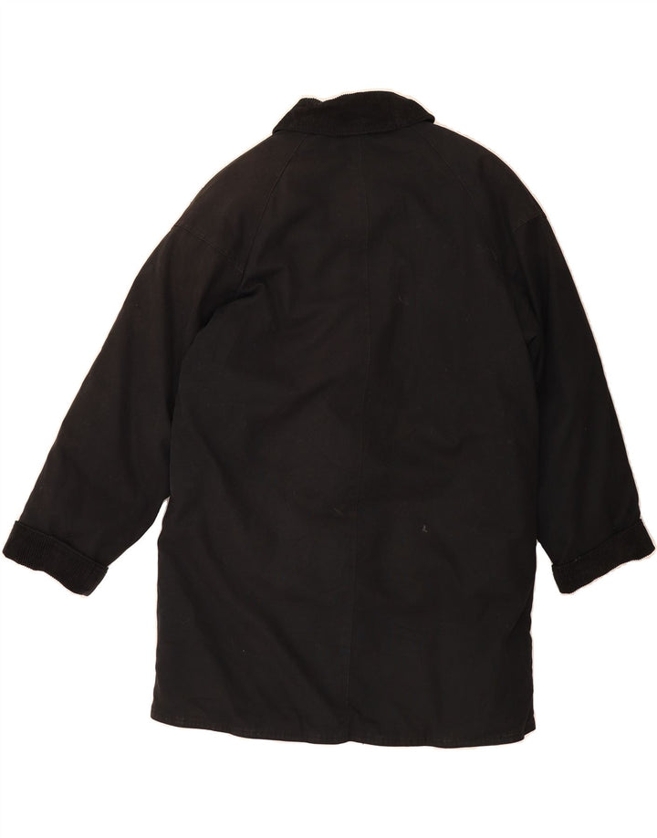 EDDIE BAUER Womens Windbreaker Coat UK 14 Medium Black Cotton Vintage Eddie Bauer and Second-Hand Eddie Bauer from Messina Hembry 
