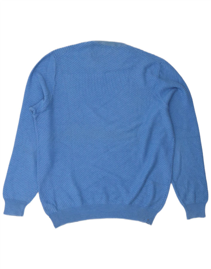 Massimo Dutti Jersey Cuello Redondo Hombre XL Azul Algodón