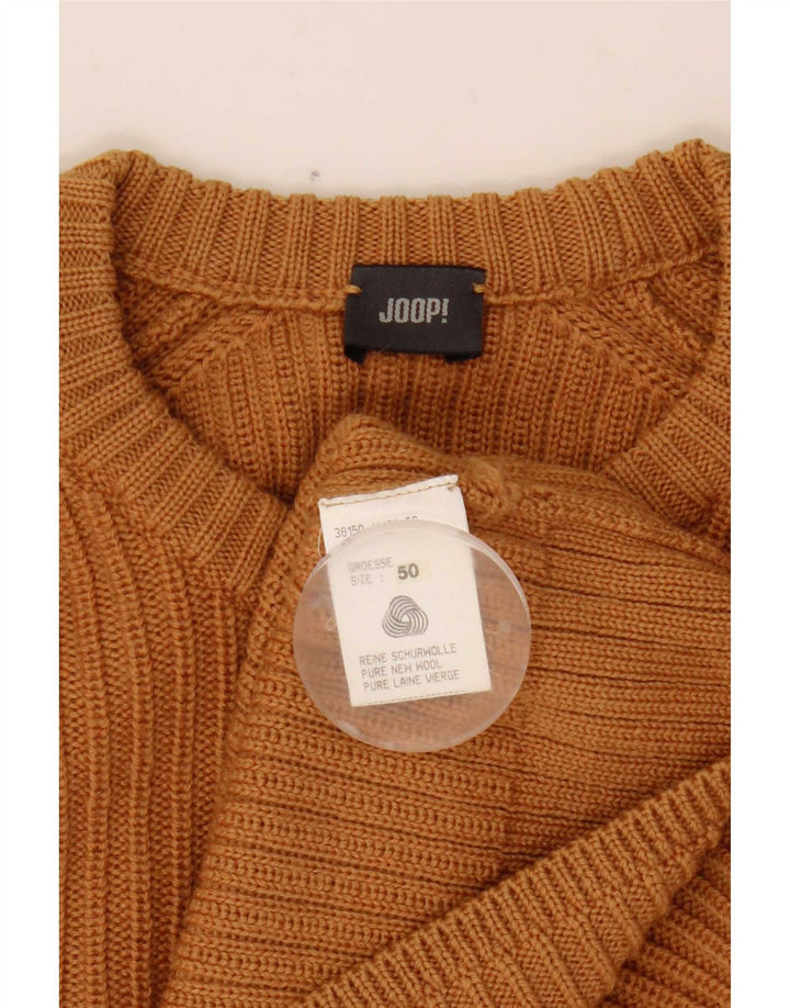Jersey Joop Hombre con Cuello Redondo IT 50 Lana Marrón Medio
