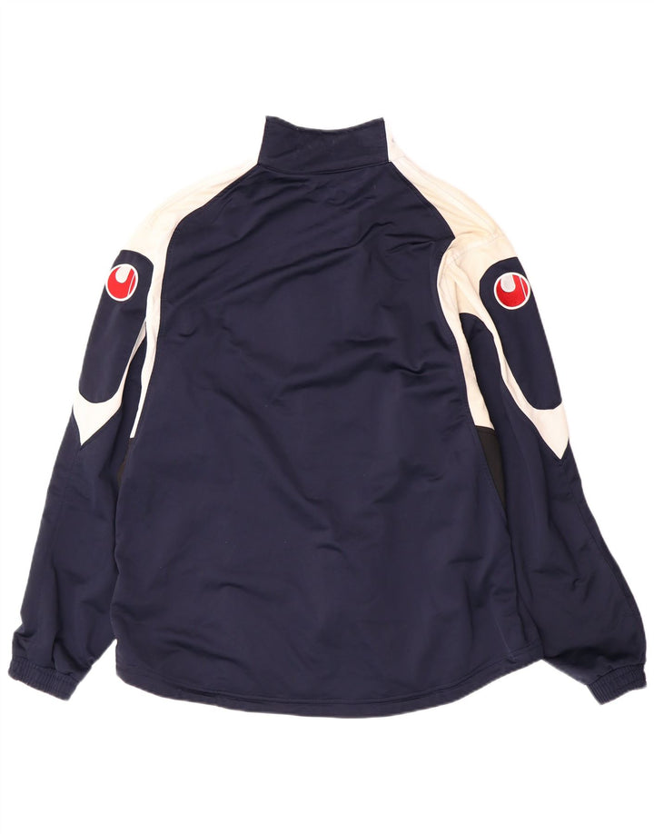 Uhlsport Chaqueta de Chándal para Hombre UK 38/40 Medium Azul Marino Poliéster