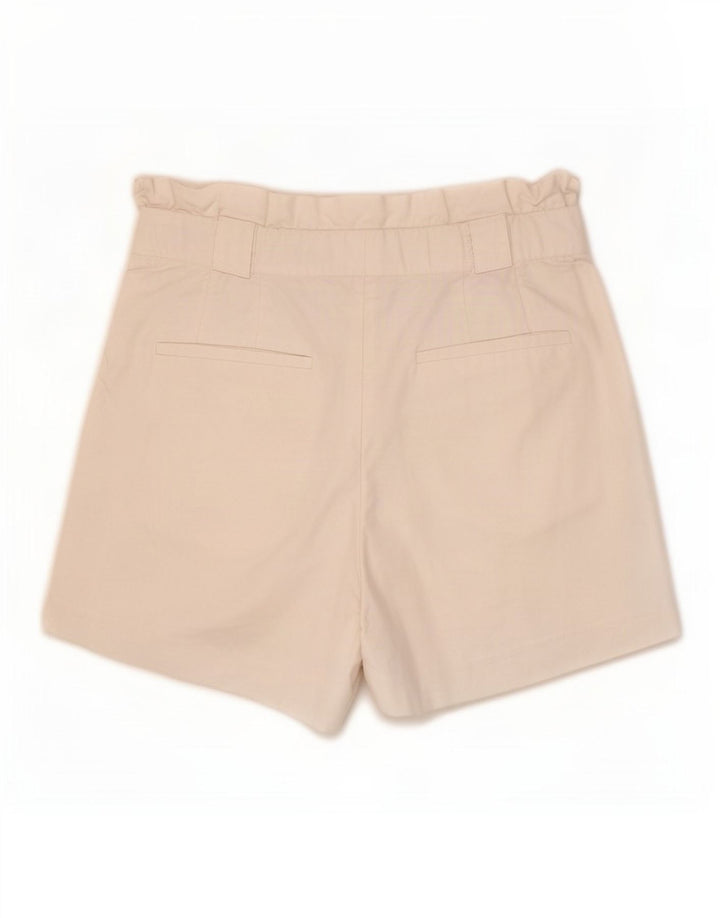 Zara Mujer Pantalones Cortos Chinos Pegged Mediano W28 Blanco
