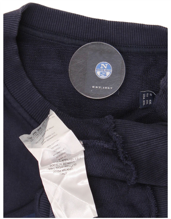 North Sails Sudadera Gráfica Hombre Jersey 3XL Algodón Azul Marino