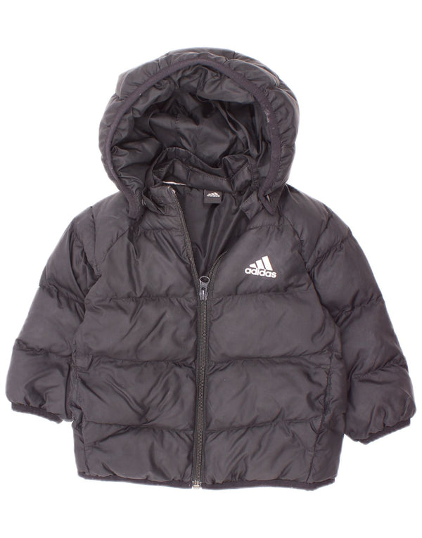 Adidas Chaqueta acolchada con capucha para niño 3-4 años negro