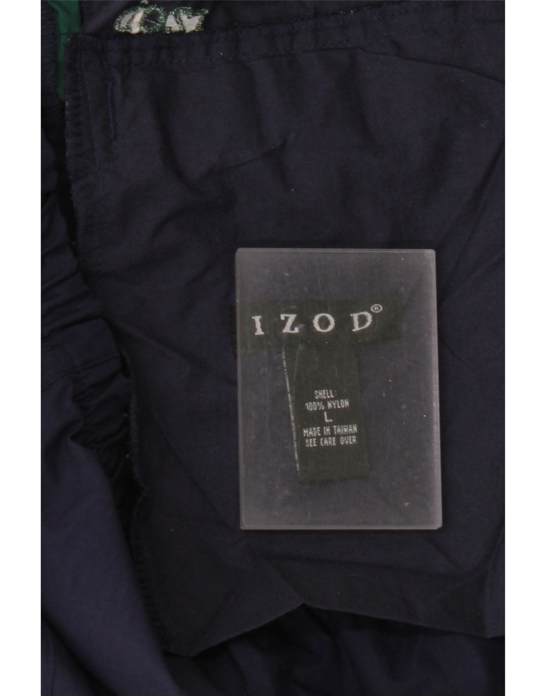 IZOD Pantalones de chándal para hombre Joggers Large Azul marino Colorblock Nylon