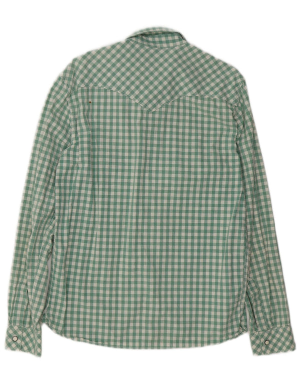 Camisa Levi's Hombre De Algodón A Cuadros Verde Medio