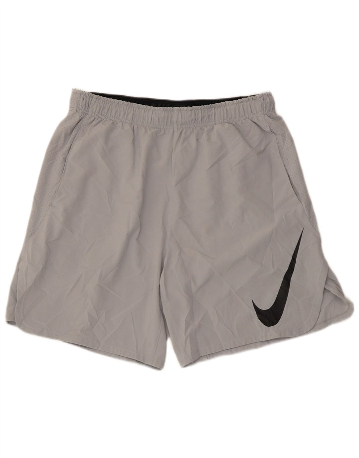 NIKE Pantalones cortos deportivos Dri Fit Graphic para hombre XL Poliéster gris