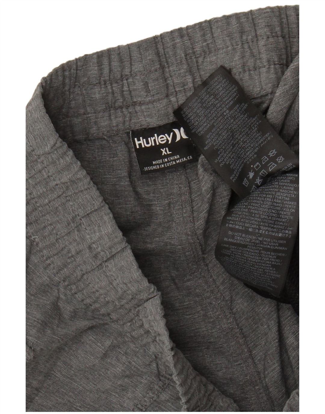 Pantalones cortos deportivos Harley para hombre XL Gris Poliéster