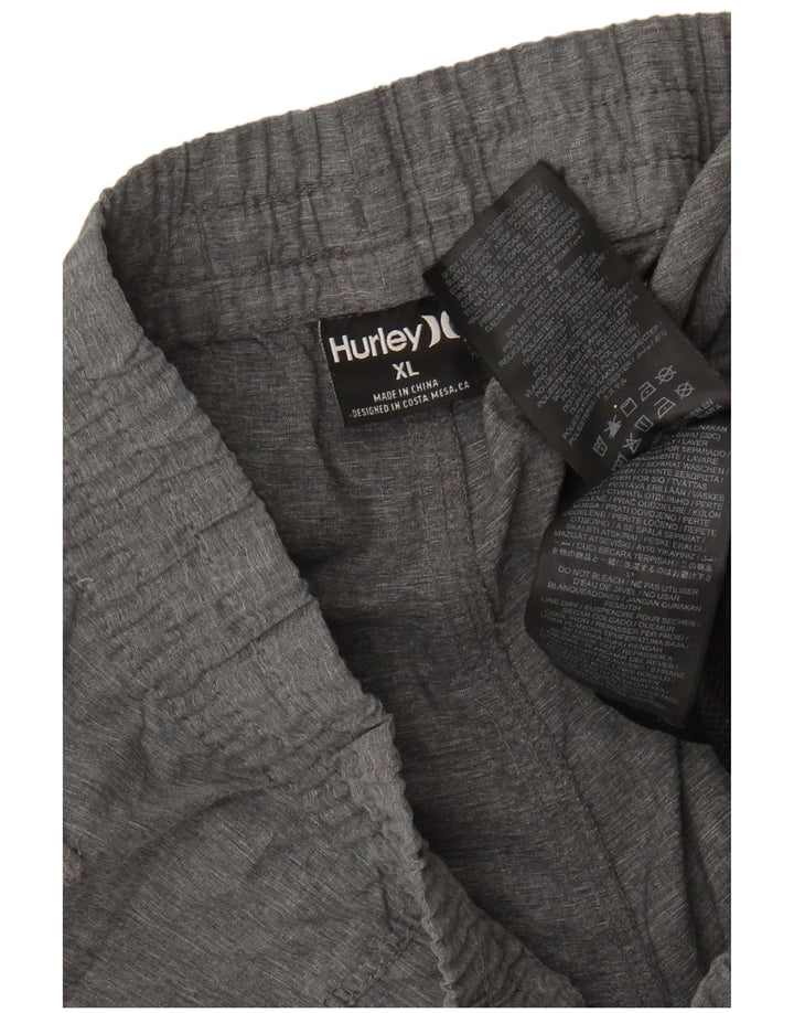 Pantalones cortos deportivos Harley para hombre XL Gris Poliéster