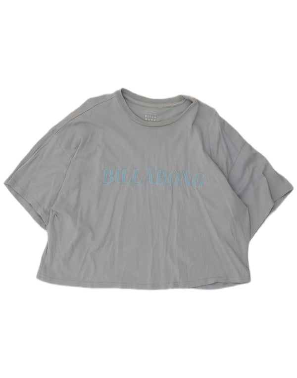 Billabong Camiseta corta con gráfico para mujer UK 44 Algodón azul medio