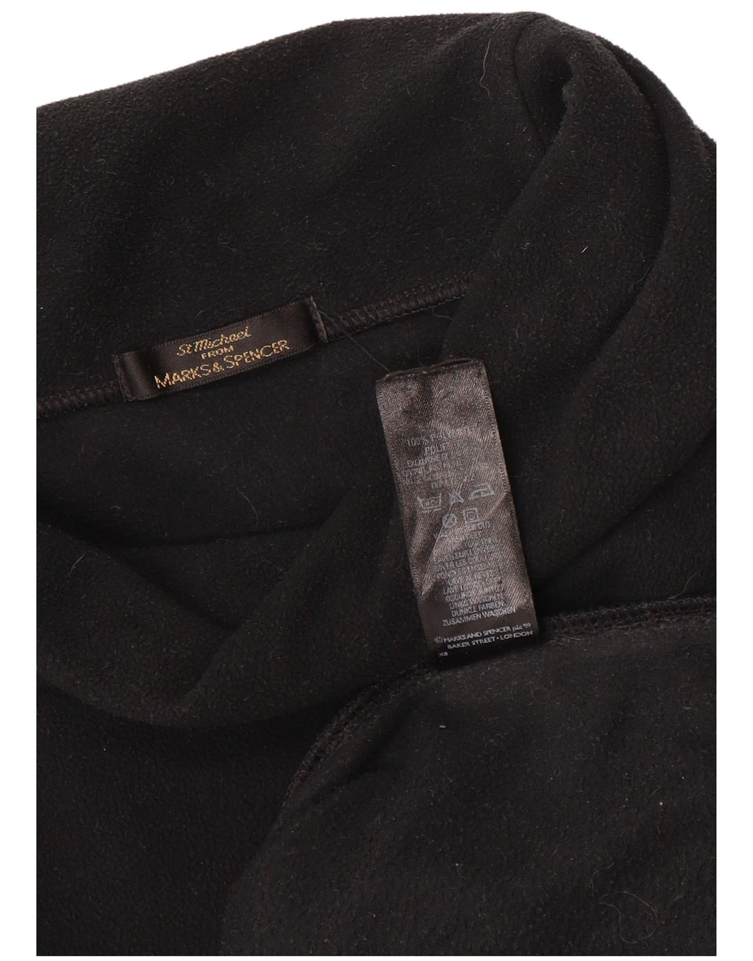 Marks & Spencer Jersey de Forro Extragrande para Mujer UK 40 XL Poliéster Negro