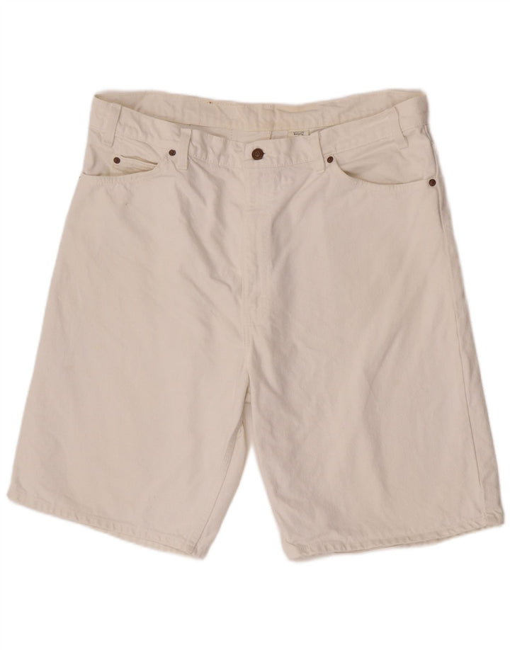Levi's Mens 550 Shorts De Mezclilla W40 XL Algodón Blanco