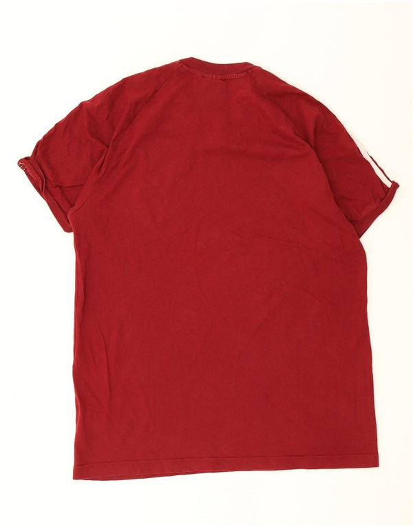 Adidas - Camiseta para hombre, talla grande, color rojo, algodón