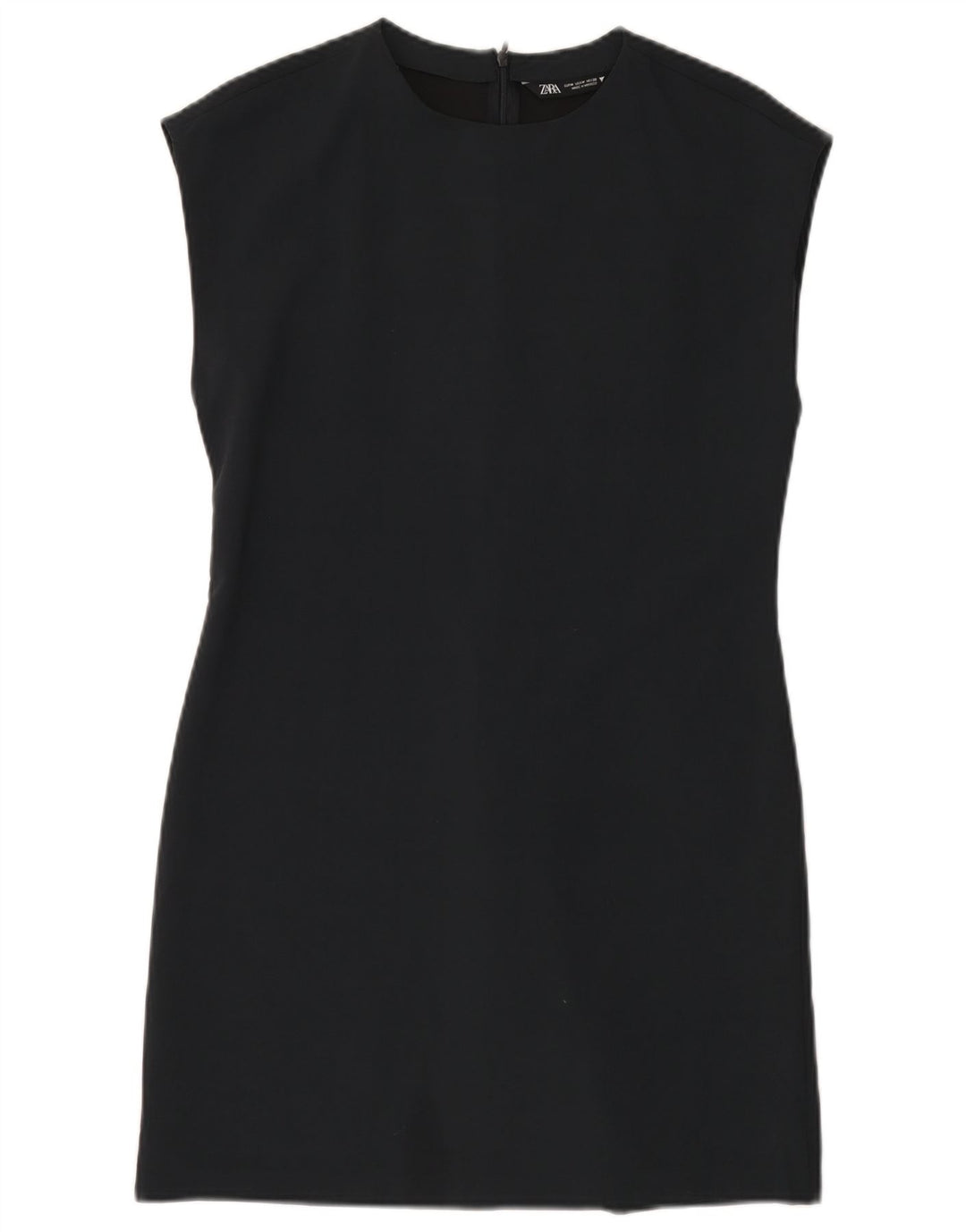 Zara Vestido tubo para mujer UK 42 Medio Azul marino Poliéster
